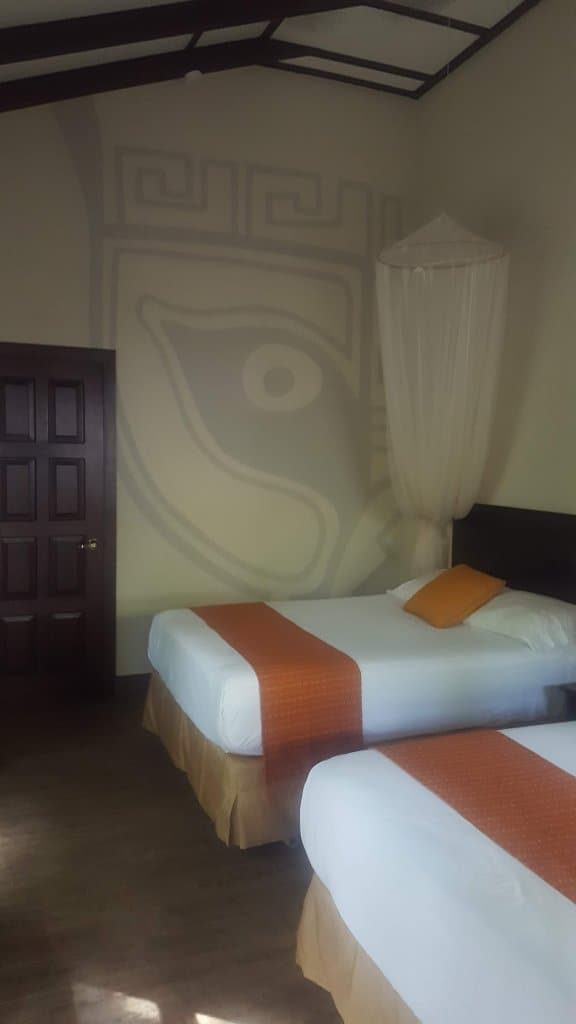 Room at Jungle Lodge near the entrance to Tikal National Park
