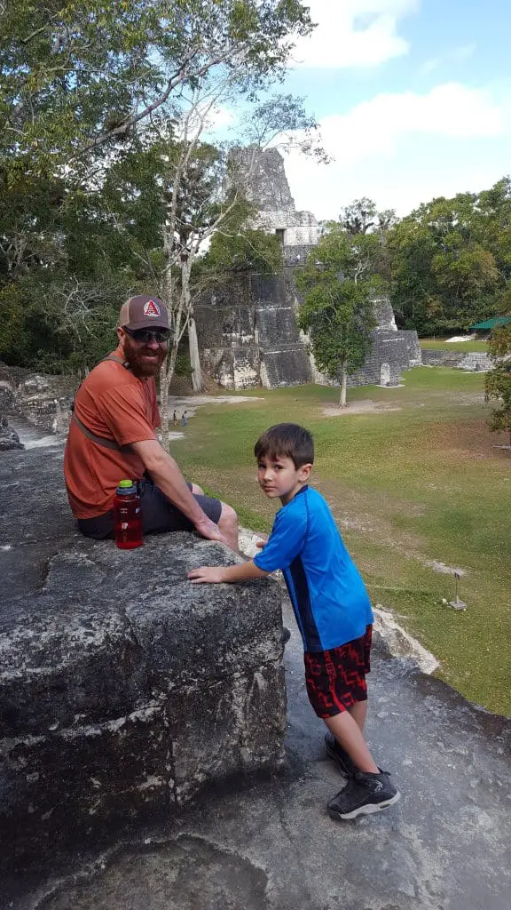 Chad and Eli near The Great Plaza Tikal