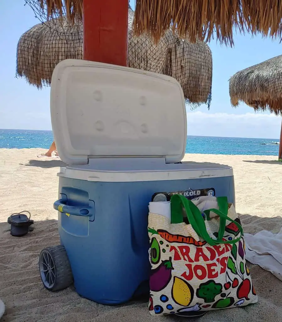 Cooler at the beach
