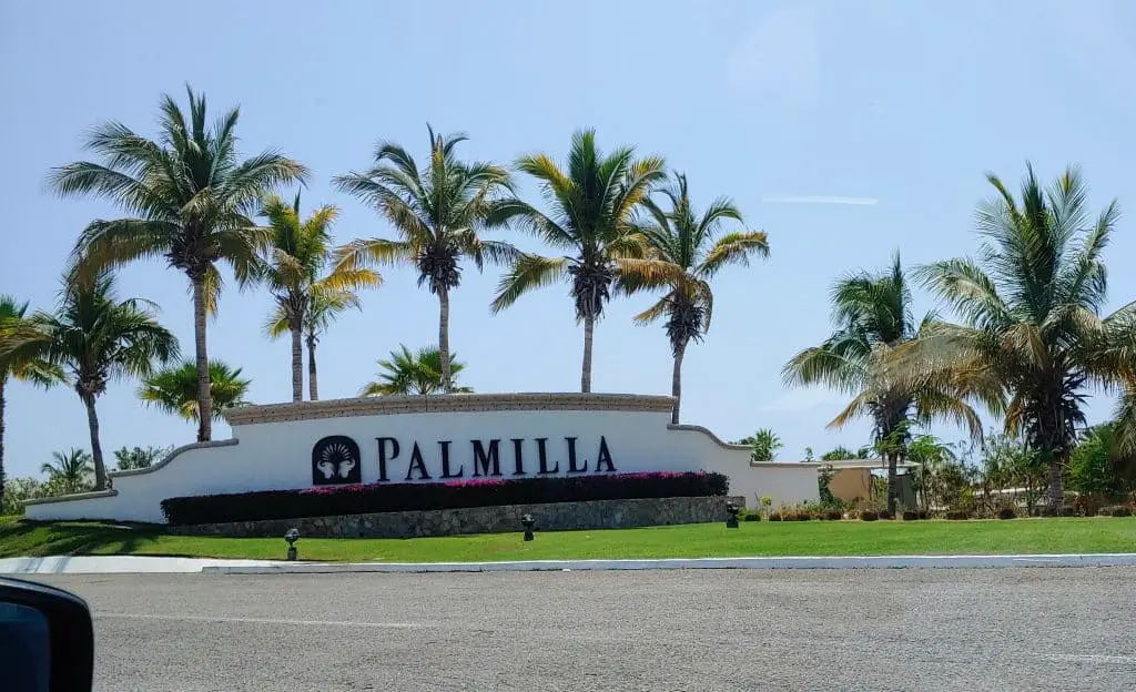 Sign for Palmilla Neighborhood off Highway 1