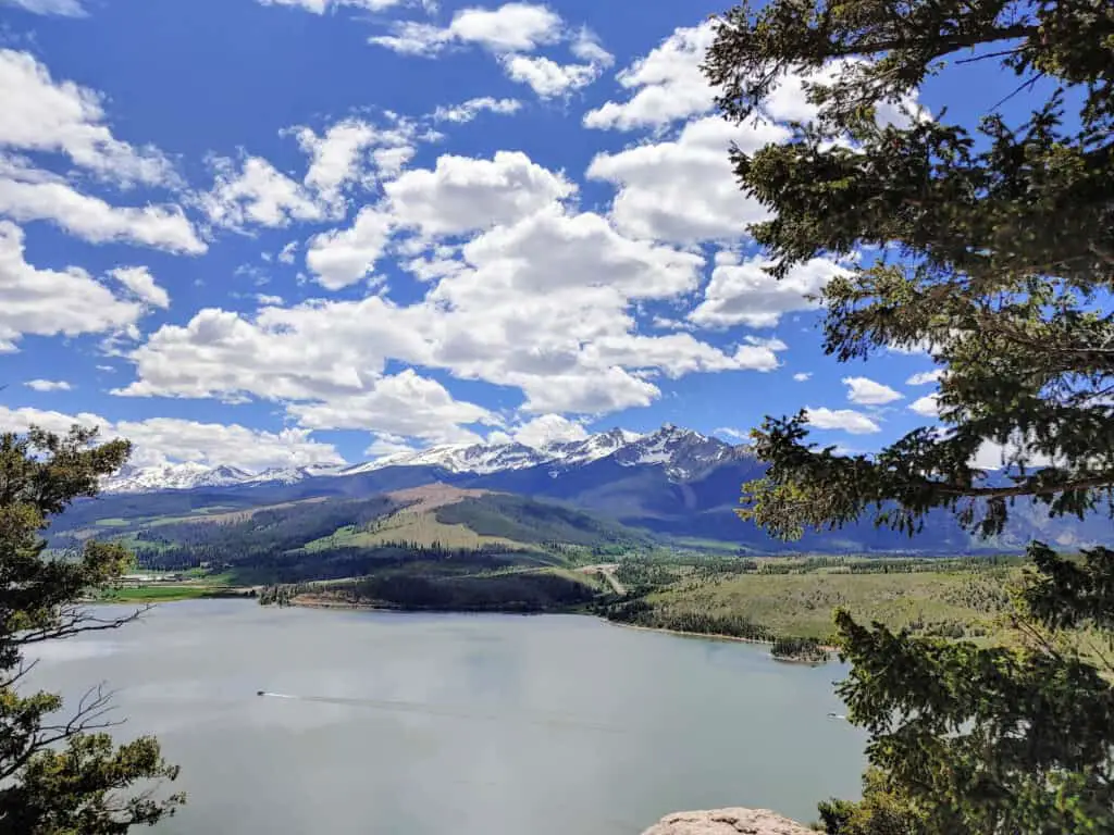 Lake Dillon Colorado in the summer