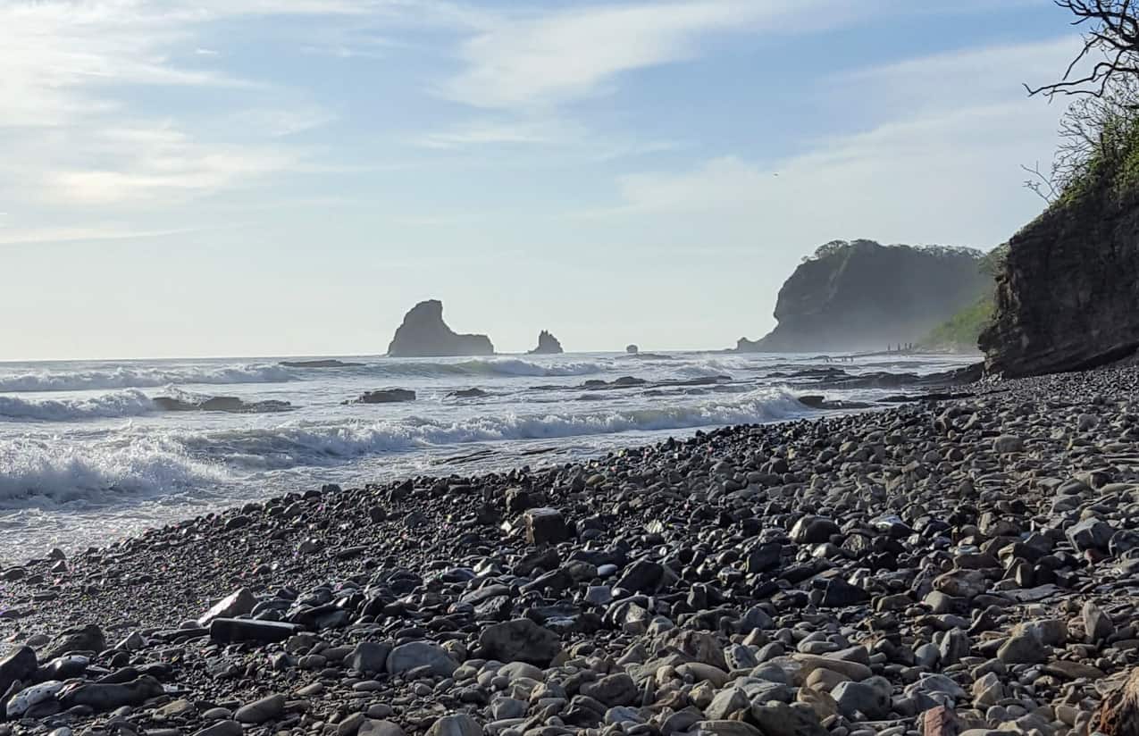 Playa Maderas -the famous surfing beach in Nicaragua near San Juan del Sur