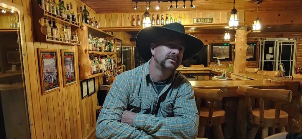 Cowboy at the Vega Lodge Bar