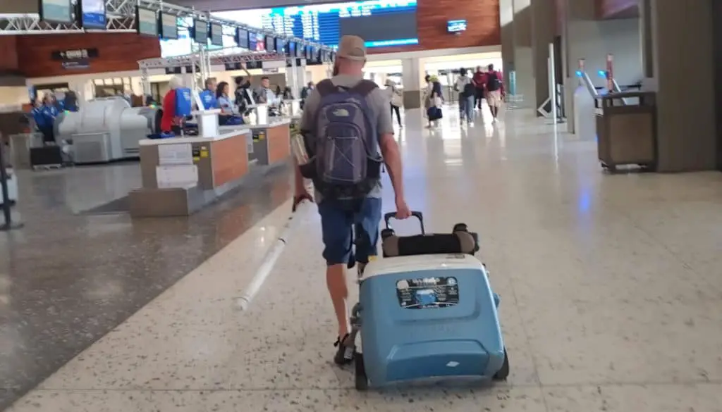 cooler checked luggage