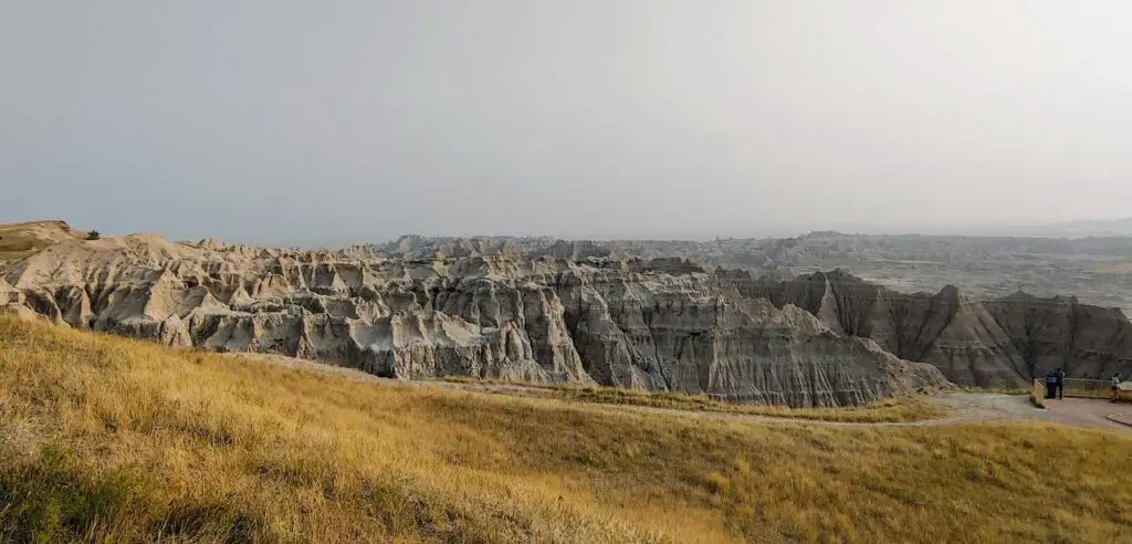 viewpoint in Badlands National Park