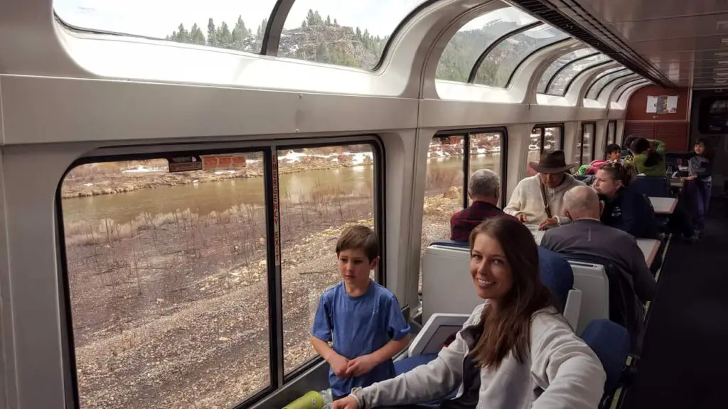 view car on the Amtrak California Zephyr