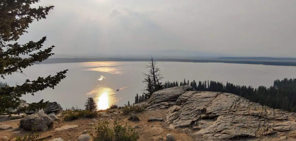 View from Inspiration Point- The best hike with kids in Grand Teton National Park