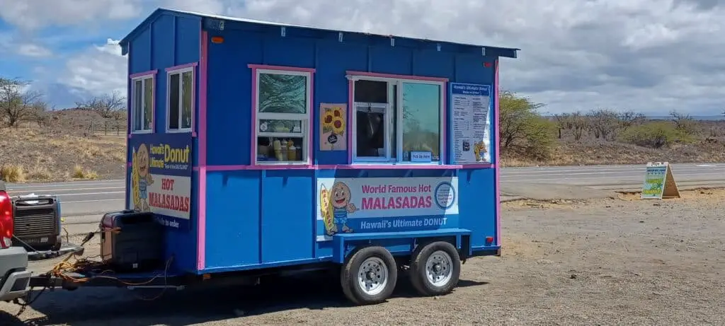 Hot Malasadas Truck near Puako Hawaii