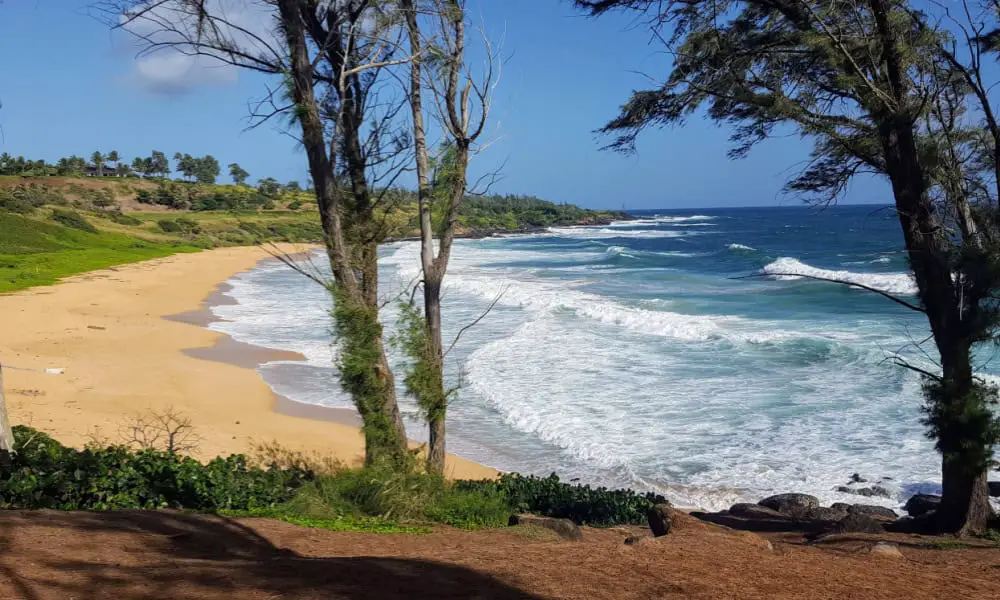 Where to stay on Kauai - Paliku Beach - Notice there is NO ONE there