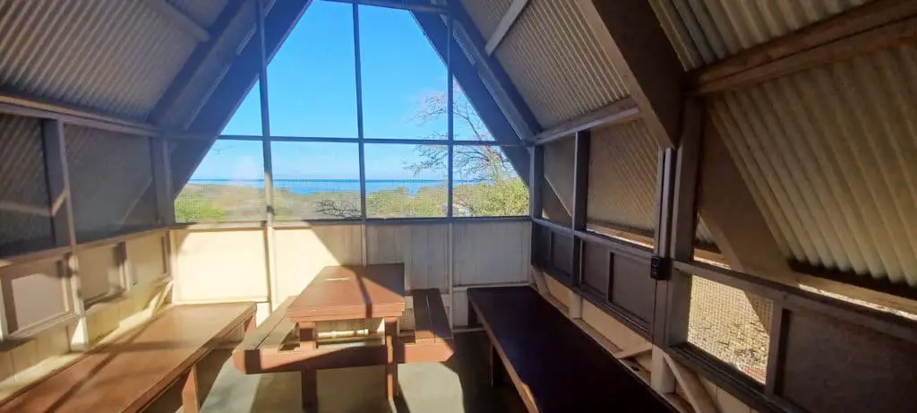 Cabin at Hapuna State Park on the Big Island of Hawaii