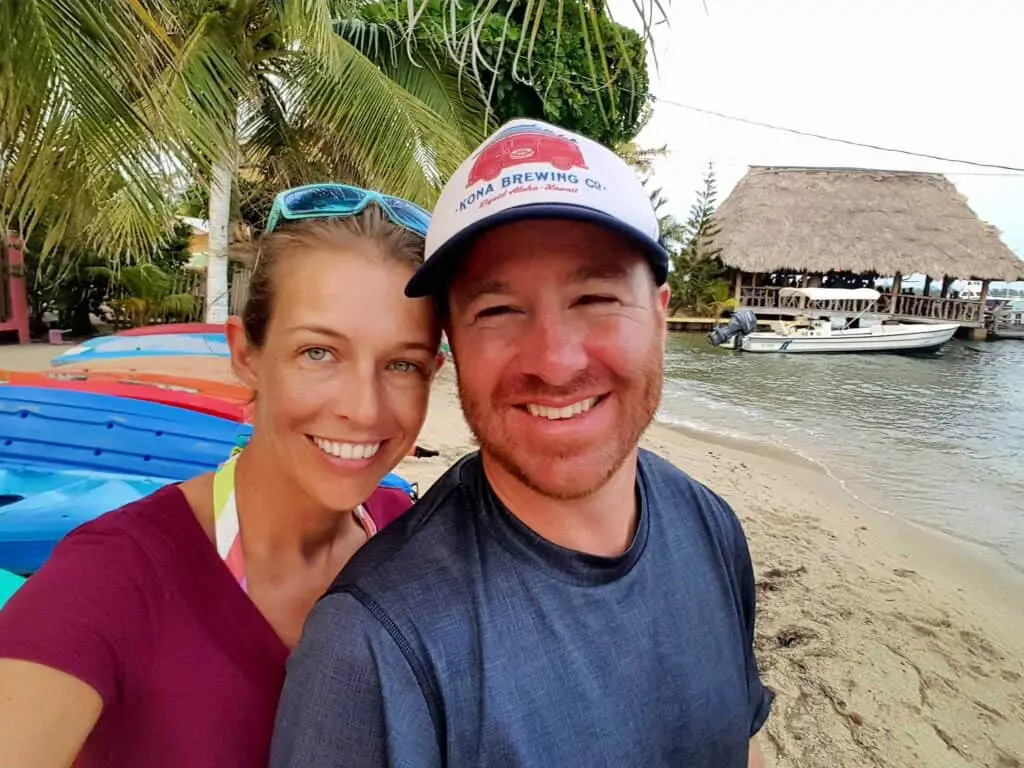 Chad and Diane next to each other at the beach
